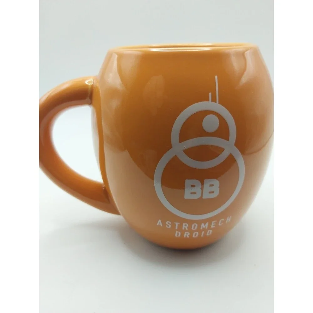 Disney BB-8 Mug Astromech Droid Star Wars Force Awakens Oval Orange Large 18oz X